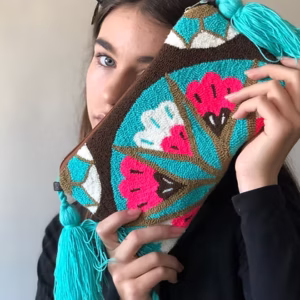 Schultertasche Karibik | Türkis