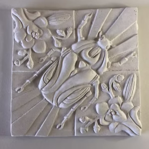 Relief-Fliese Käfer