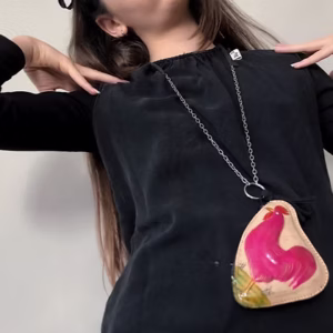 Hängeportemonnaie Pinker Hahn