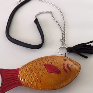 Hängeportemonnaie Gelber Fisch