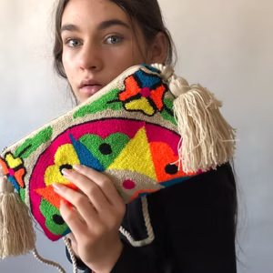 Schultertasche Karibik | Weiß